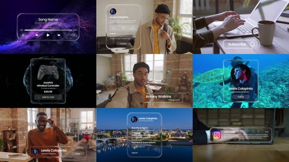 Videohive Liquid Glass UI Pack