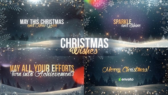 Videohive Christmas Titles – Wishes and Greetings
