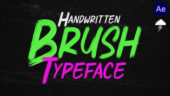 Videohive Handwritten Brush Typeface