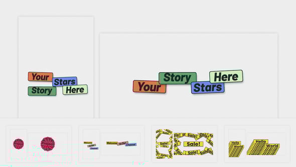 Videohive Pop Typography Kit