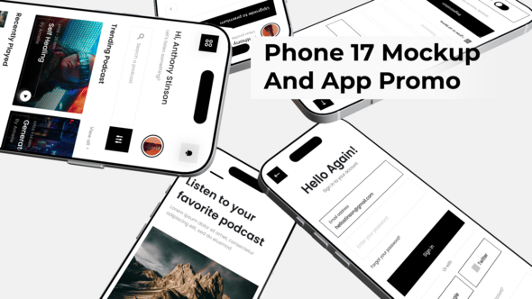 Videohive Phone 17 Mockup And App Promo
