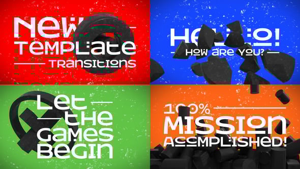 Videohive Modern Typography Transitions