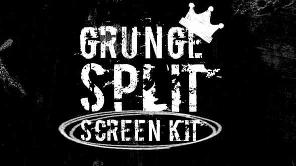 Videohive Grunge Split Screen Kit