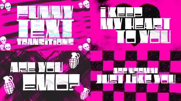 Videohive Emo Text Transitions