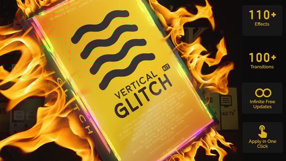 Videohive Vertical Glitch Presets Pack