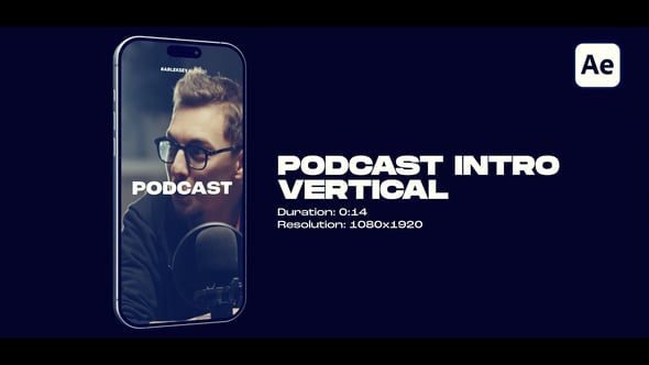 Videohive Vertical Podcast Intro