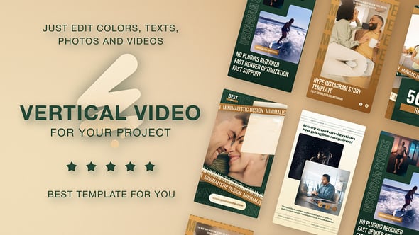 Videohive Luxury Green & Gold Instagram Reels