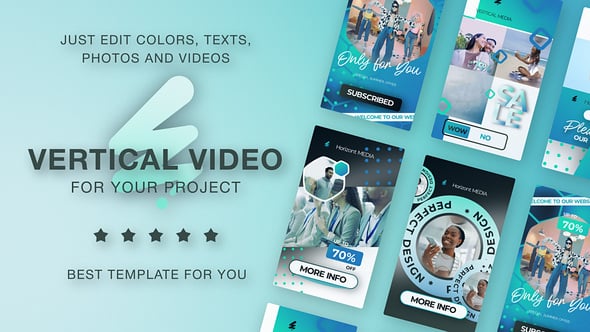 Videohive Blue Medical Vertical Promo