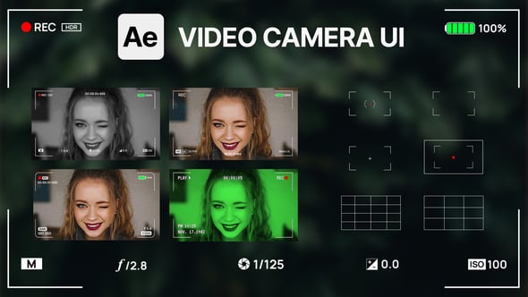 Videohive Camera Recording Screen Overlays