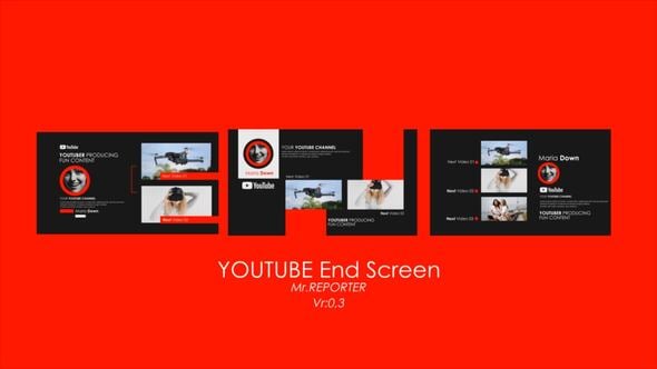 Videohive Youtube Channel End Screen