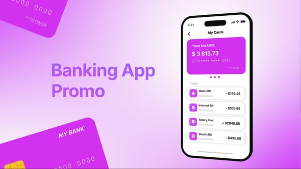 Videohive Banking App Promo