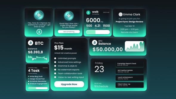 Videohive SaaS Widgets 60543699