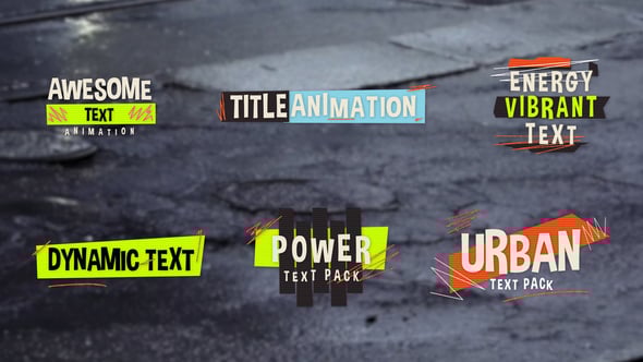 Videohive Urban Energy Titles