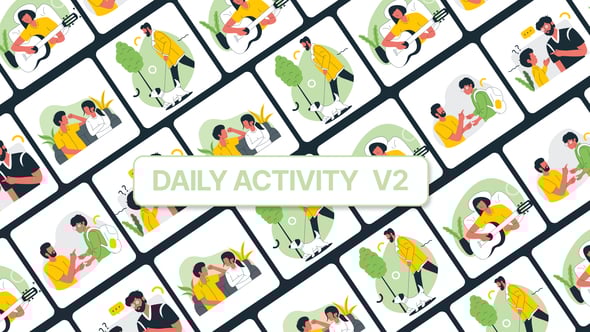Videohive Daily Activity Icon Animation