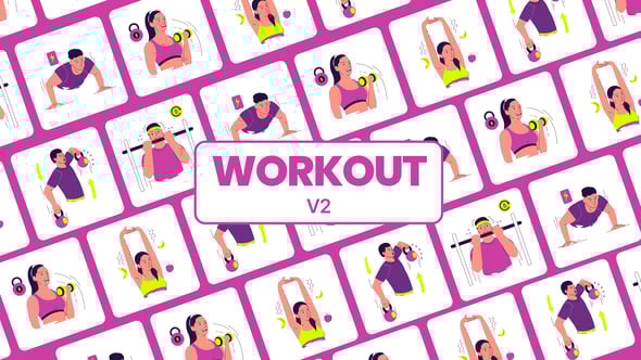 Videohive WorkOut Icon Animation