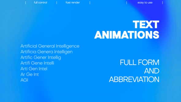 Videohive Text Animations | Abbreviation and Full form