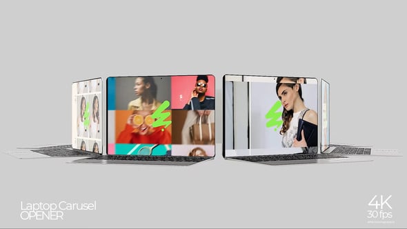 Videohive Laptop Carousel Opener
