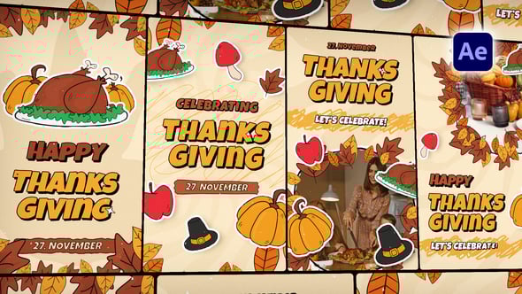 Videohive Thanksgiving Stories Pack