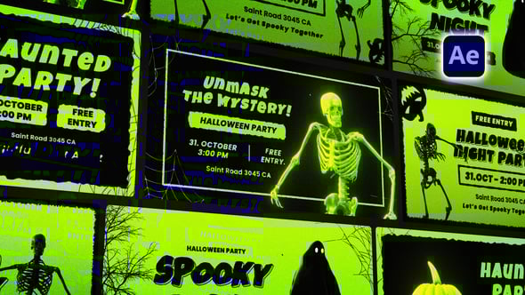 Videohive Halloween Mystery Posters