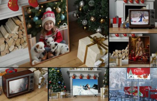 Videohive Business Mockup Presentation on New Year Christmas