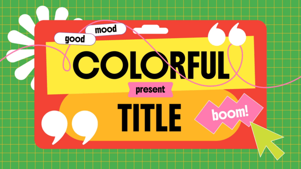 Videohive Colorful Typography Intro 60982671