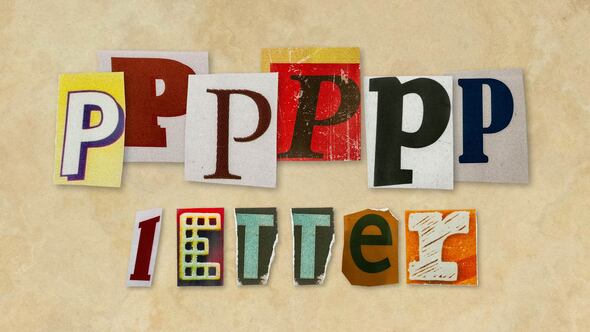 Videohive Ransom Letters – P Letters