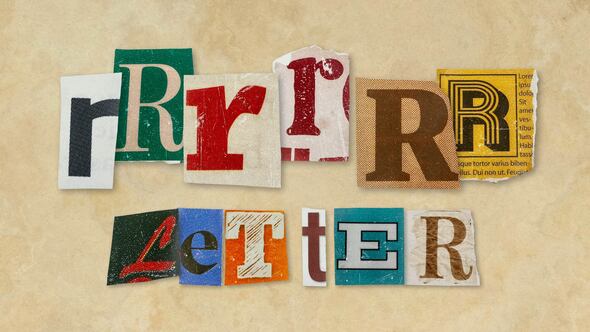 Videohive Ransom Letters – R Letters