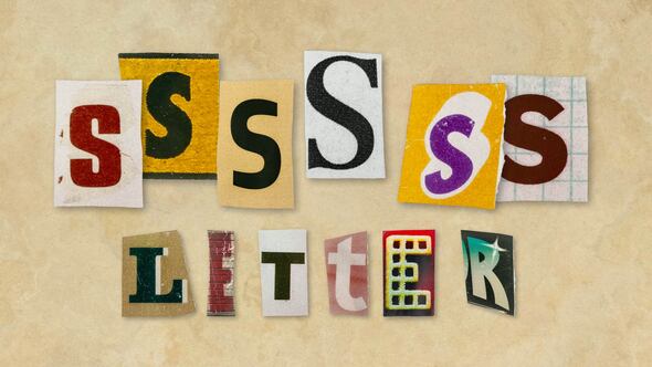 Videohive Ransom Letters – S Letters