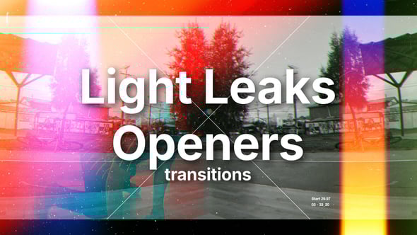 Videohive Light Leaks Transitions Slideshow
