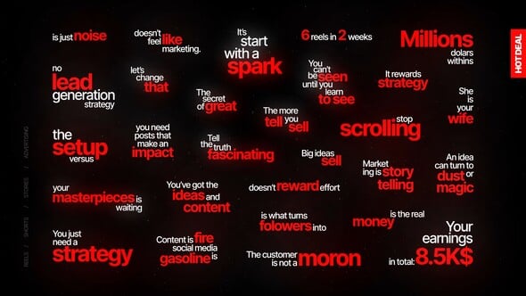 Videohive Reels Text Animation – AE