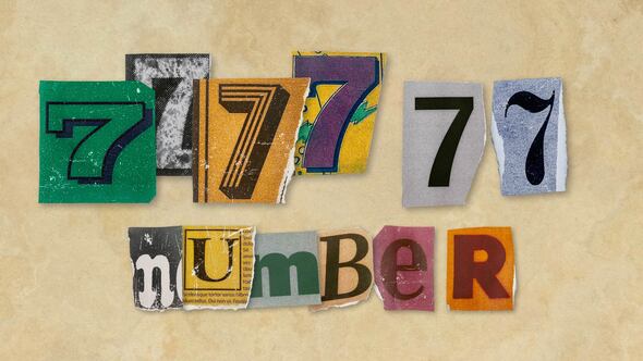 Videohive Ransom Letters – 7 Number