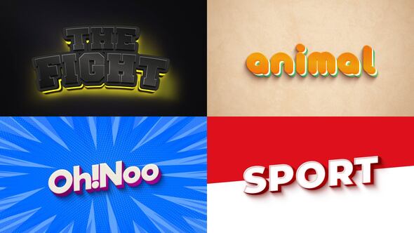 Videohive Text Effect – 3D Style 07