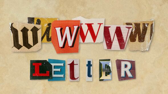 Videohive Ransom Letters – W Letters