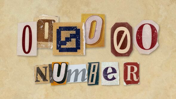 Videohive Ransom Letters – 0 Number