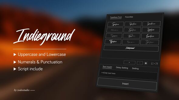 Videohive Animated Typeface – Indieground