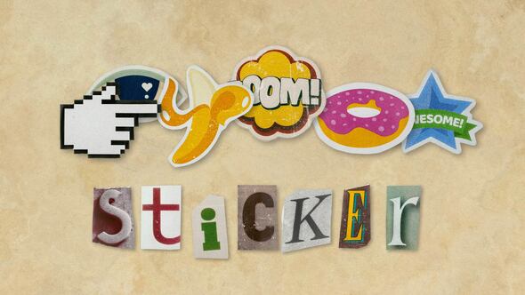 Videohive Ransom Letters – Stickers 02