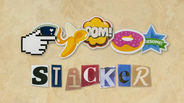 Videohive Ransom Letters – Stickers 01