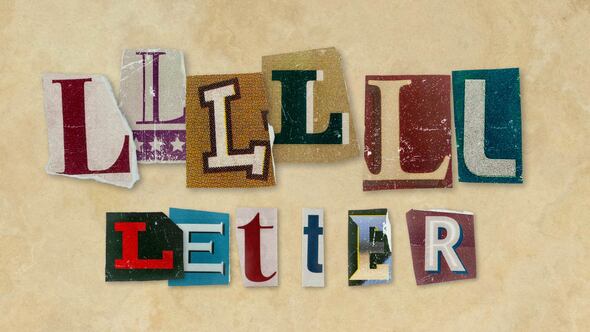 Videohive Ransom Letters – L Letters