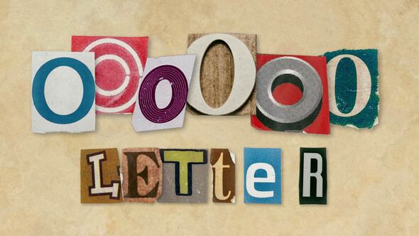 Videohive Ransom Letters – O Letters