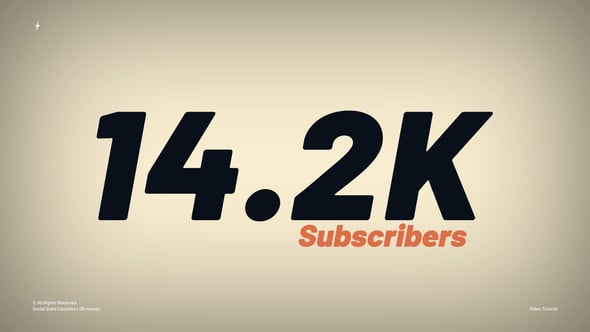 Videohive Social Stats Counters | After Effects