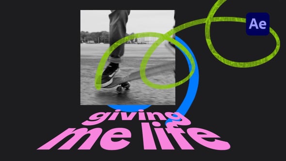 Videohive Bold Brush Scribbles Intro