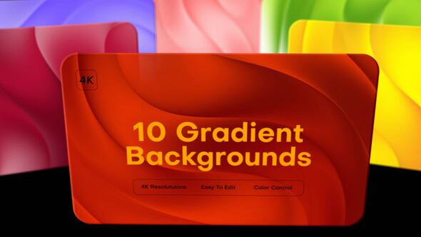Videohive Wave Gradient Backgrounds | 4K