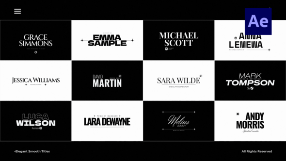 Videohive Elegant Smooth Titles /Ae