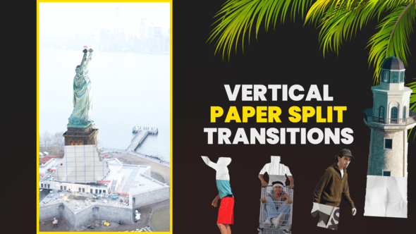 Videohive Paper Split Transitions