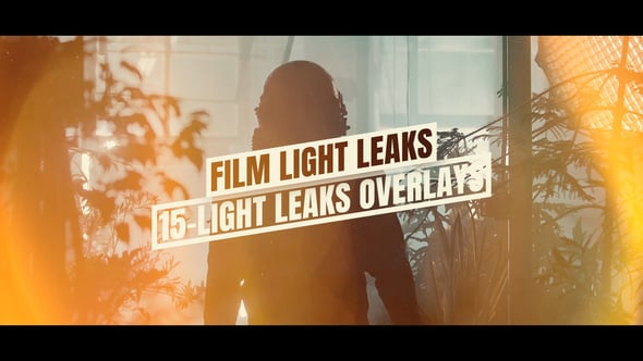 Videohive 15-Film Light Leaks Overlays Pack