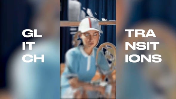 Videohive Vertical Glitch VHS Transitions