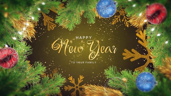 Videohive Golden New Year Wishes 60909431
