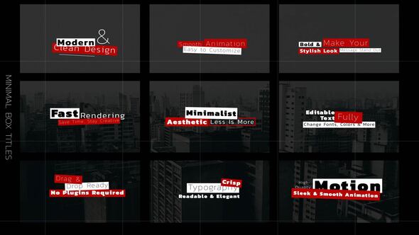 Videohive Box Titles / Ae