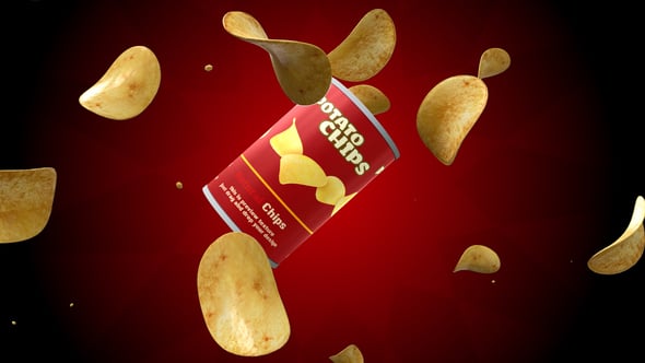 Videohive 3D Mockup Chips Small Tubes