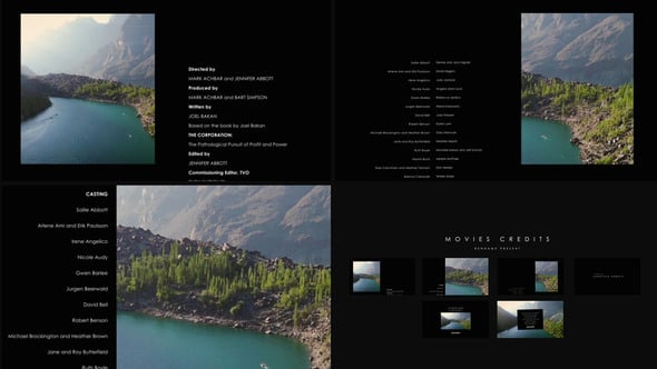 Videohive Movies Credits